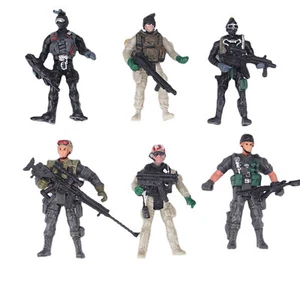 6 IN 1 Special Force Army SWAT Soldiers Action Figure Mlitary Model Display 1:18 - Picture 1 of 9
