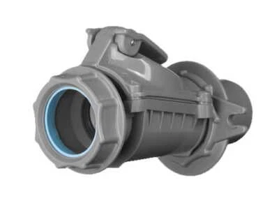 Rückstauverschluss Rückstauklappe 50 typ b grau, Rattenschutz Rohrklappe - Bild 1 von 4