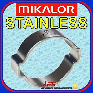Abrazadera de manguera de silicona con clip doble de 2 orejas de acero inoxidable MIKALOR - Imagen 1 de 1