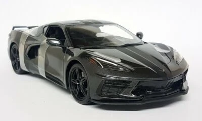 Maisto 1/18 Chevrolet Corvette Stingray Coupe 2020 Metallic Black Scale ModelCar - Photo 1/4