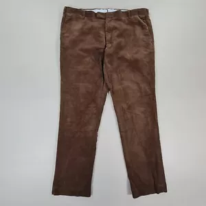 Polo Ralph Lauren Mens Corduroy Trousers Brown W40 L31 Straight Leg Slim Pants - Picture 1 of 10
