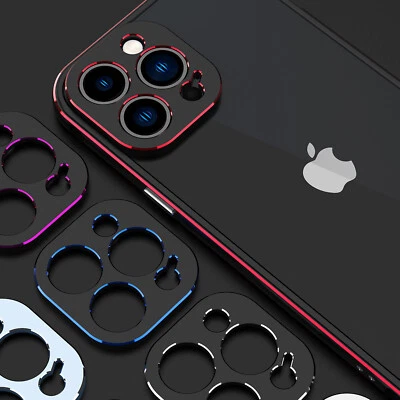 Funda protectora de lente de cámara protectora de metal para iPhone 14 15 Pro Max 13 Foto 1 de 4