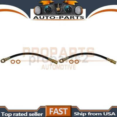 Front Kit Hydraulic Brake Hose 2x For Fiat 124 -- 1970 Fiat 124 1.6L 1971-1974 - Image 1 of 4