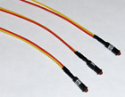 3) Red Mini LED Dash Panel Indicator Lights warning signal gauge street rod 12v