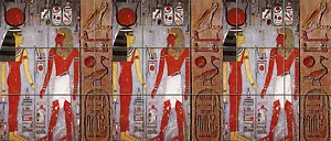 28 x 12 Kunst bunte alte Ägypten getrommelte Marmor Wandbild Spritzschutz Badfliese #94 - Bild 1 von 1