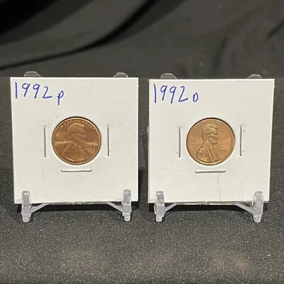 1992 P,D Lincoln Memorial Cent BU (PLEASE READ DESCRIPTION) - Image 1 of 2