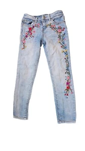 Cherokee Super Skinny Floral Jeans, Girl's 6x - Picture 1 of 3