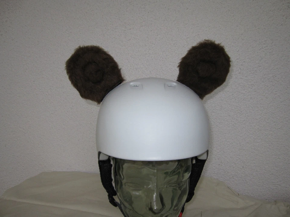 Osos marrones para casco de esquí snowboard bicicleta felpa 1 par marrón Foto 1 de 1