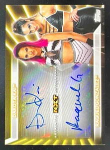2021 Topps WWE Undisputed Dual Auto Gold #DA-DR Dakota Kai Raquel Gonzalez /10 - Picture 1 of 2