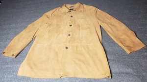 Hugo Boss Vintage  Canto” Goat Suede Jacket  Camel Brown  Size 42R - Picture 1 of 6