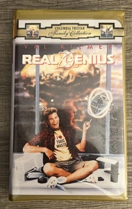 Real Genius (1985 VHS) Columbia TriStar Family Collection Gold Clamshell VNTG - Picture 1 of 4