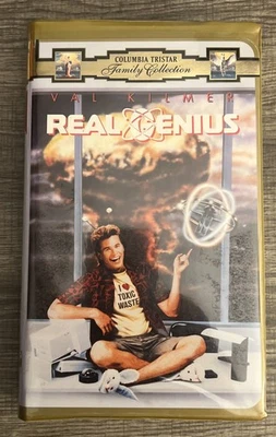 Real Genius (1985 VHS) Columbia TriStar Family Collection Gold Clamshell VNTG - Image 1 of 4
