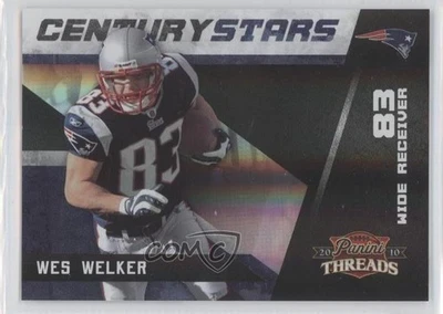 2010 Panini Threads Century Stars Century Proof /100 Wes Welker #12 - Image 1 of 2