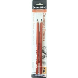 General's Charcoal Pencils 2pcs - Afbeelding 1 van 5