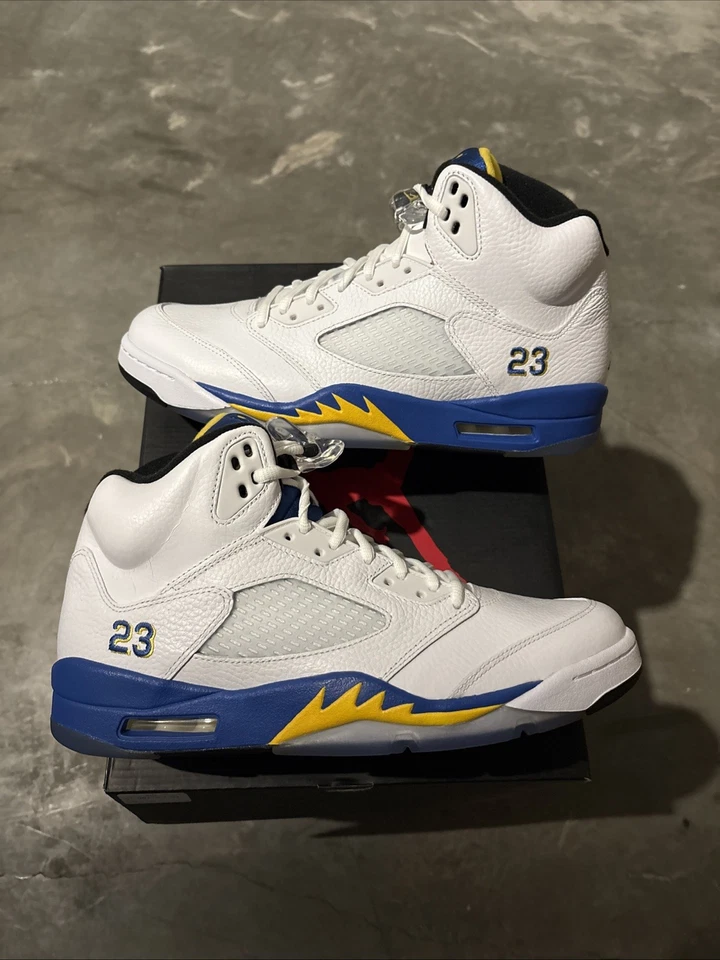 Talla 10.5 EE. UU. - Jordan 5 Retro Laney 2013 nunca usado Foto 1 de 4