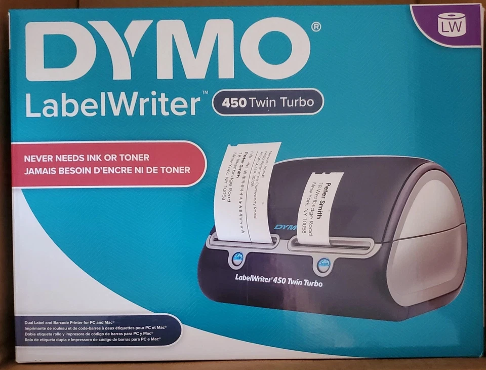 Impresora térmica directa Dymo LabelWriter 450 Twin Turbo nueva nunca usada  Foto 1 de 1
