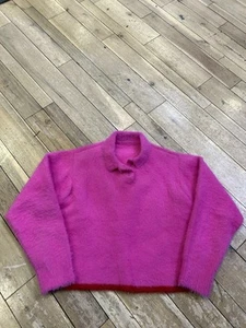 Size 36 / S - Jacquemus Mock Neck Sweater Pink - Picture 1 of 12