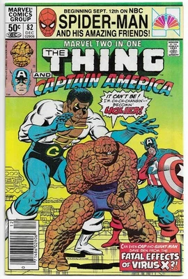 Marvel Two-In-One #82 BRONZE AGE COMIC BOOK The Thing & Captain America 1981 NM - image 1 of 2