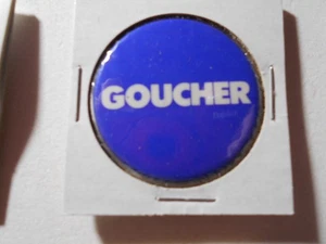 1-1/2" Goucher unknown office and location cello pinback button - Picture 1 of 1