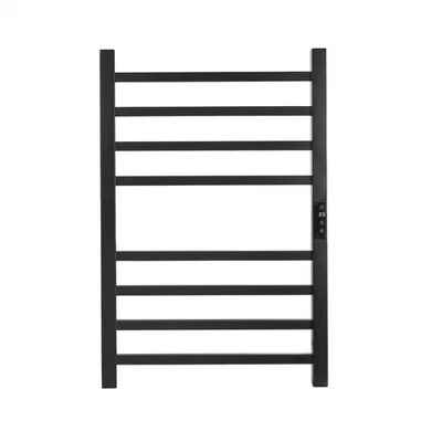 8/10 Bar Towel Warmer Rack Wall Mounted Heated Towel Rack for Bathroom Black - Image 1 of 4