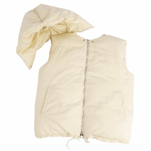 Gilet Celine 2 vie piumino con cappuccio cotone seta capospalla donna 38 usato0