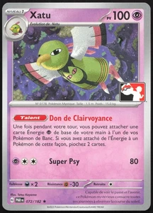 Carte Pokémon Xatu Stamp Ligue 072/182 Faille Paradoxe Français - Foto 1 di 2