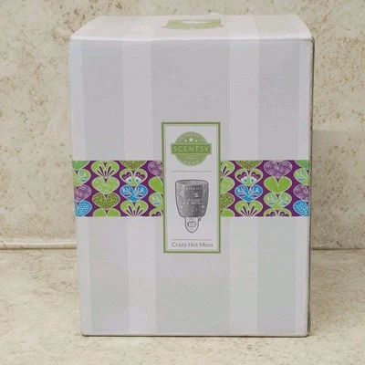 Scentsy "Crazy Hot Mess" Mini Wax Warmer Wall Plug In New Open Box  - Image 1 of 4