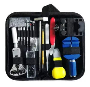 Kit de reparación de relojes de 147 piezas removedor de caja trasera para relojero pasador de enlace barra de resorte - Imagen 1 de 6