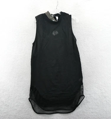 Chicago Blackhawks Women Small Mesh Tank Top Jersey Long Length Adidas Shirt New - Image 1 of 4