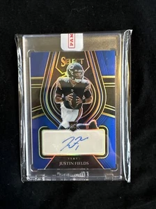 2021 Select Justin Fields Rookie Signature Blue Prizm Auto /60 - Picture 1 of 2