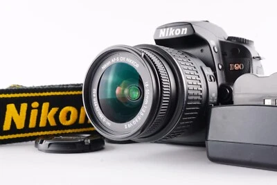 Nikon D D90 12.3MP Digital SLR Camera - Black Kit w/ AF-S NIKKOR 18-55mm Lens - Image 1 of 4