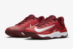 Nike Alpha Huarache Elite 4 TF ‘University Red’ DJ6523-616 Men Sz 9.5 - Picture 1 of 10