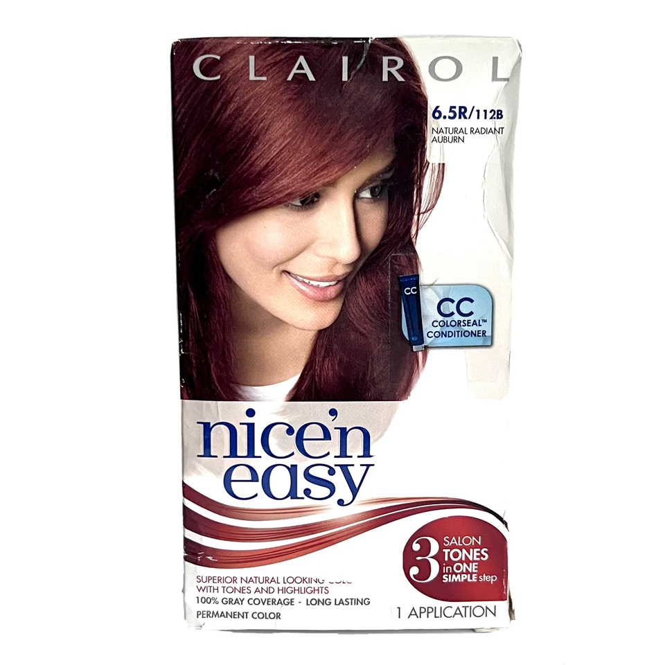 Clairol 'n Easy Hair Color 112 B Natural Radiant Auburn 1 Kit