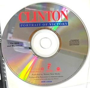 Clinton: Portrait of Victory (PC-CD-ROM, 1993) for DOS/MAC - NM+ CD in SLEEVE - Picture 1 of 1
