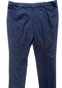 C.J. BANKS~NWT $60~NAVY COTTON BLEND UPTOWN PANTS STRAIGHT CLASSIC FIT-20W TALL - Picture 1 of 10