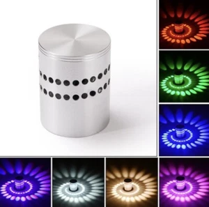 LED Spiral Wall Lamp - RGB Spiral LED Wall Lamp Light - Picture 1 of 5