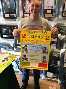 JOHN.H.STRACEY v JOSE NAPOLES SIGNED FIGHT POSTER AFTAL - Picture 1 of 1