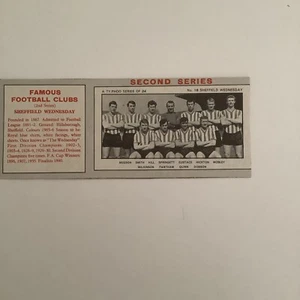 1965 Typhoo Tea Football Clubs Second Series - #18 Sheffield Wednesday TT - Bild 1 von 1