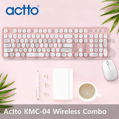 Actto KMC-04 Retro Wireless Keyboard and Mouse Combo English/Korean - Fedex - Image 1 of 4