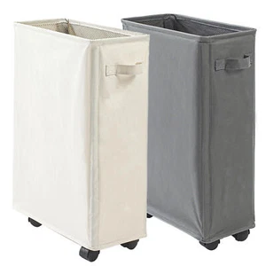 65L Slim Laundry Hamper with Lid Narrow Rolling Laundry Basket with Wheels - Picture 1 of 13