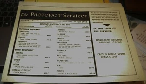 RECEPTOR DE RADIO CROSLEY E INDICADOR DE PROFUNDIDAD BENDIX (PHOTOFACT SERVICER 600) - Imagen 1 de 1