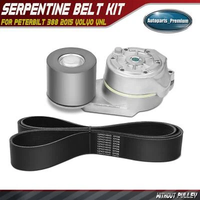 2x Kit de componentes de transmisión por correa serpentina para Peterbilt 388 2015 Volvo VNL 14,9 L Foto 1 de 4