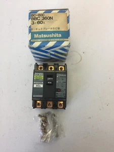 MATSUSHITA BBC360N CIRCUIT BREAKER 60A 3 POLE 500VAC - Picture 1 of 9