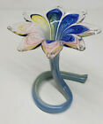 Multicolor Art Glass Swirl Bottom Flower Bud Vase Beautiful Murano?