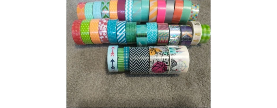 washi tape lot 30 rolls  - Image 1 of 1