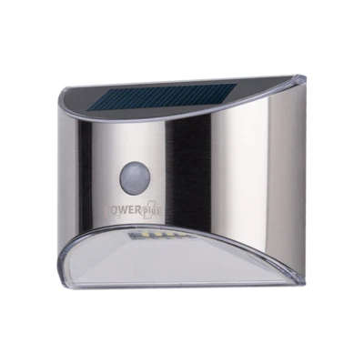 POWERplus Parakeet Solar Powered Steel PIR Sensor Outdoor Security Light - Image 1 of 4