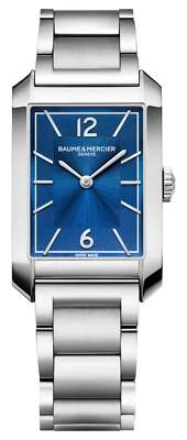 Baume & Mercier Hampton Stainless Steel Blue Dial Quartz Mens Watch M0A10754 - Image 1 of 2