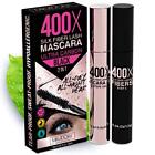 400X Pure Silk Fiber Lash Mascara [Ultra Black Volume and Length], Longer & T...