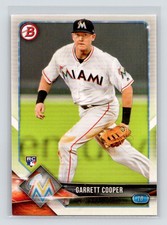 2018 Bowman #74 Garrett Cooper  Rookie  Miami Marlins