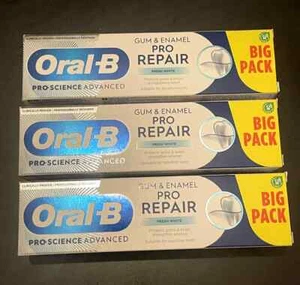 Oral-B Gum & Enamel Pro Repair Toothpaste, Gentle Teeth Whitening 75Ml Pack of 3 - Picture 1 of 3